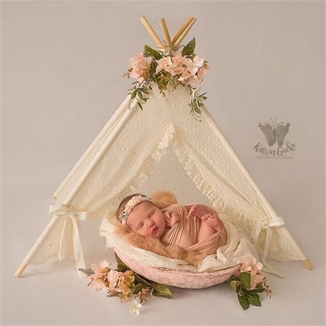 Dvotinst Newborn Baby Photography Props Mini Wigwam Tent Decoration Fotografia Accessories ...