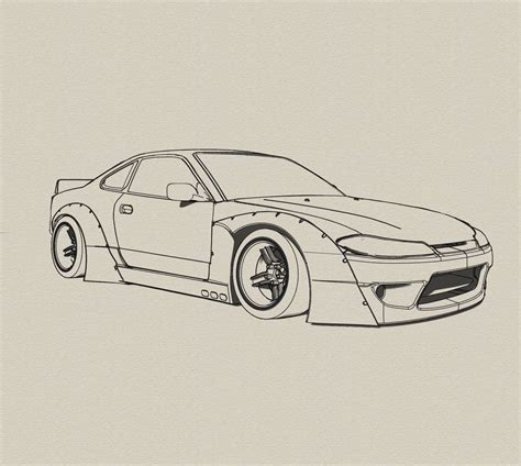 Jdm Car Drawing at GetDrawings | Free download