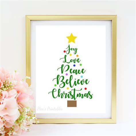 Christmas Word Art, Holiday Word Art, Printable Word Art, DIY Christmas Decor, Christmas ...