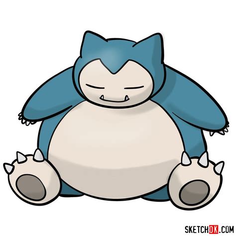 Urutan Anime Pokemon Drawings Easy Snorlax Drawing Outline - IMAGESEE