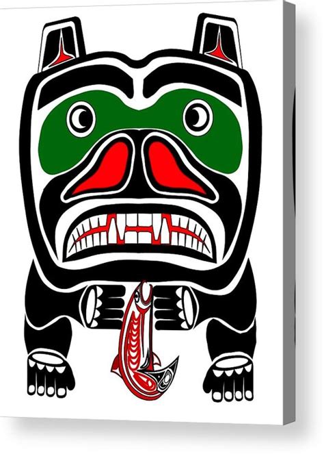 Native American Bear Totem Pole