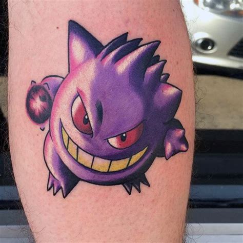 60 Gengar Tattoo Designs For Men - Pokemon Ink Ideas