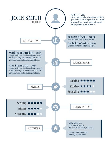 Infographic Resume Free Template