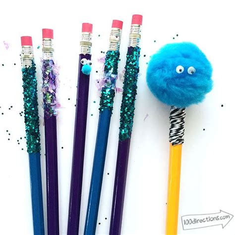 DIY Pencil Toppers - 100 Directions