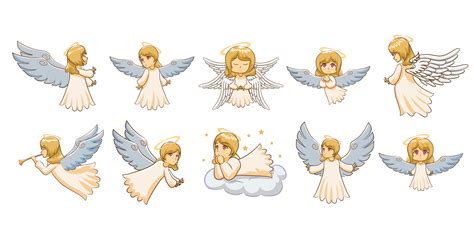 Angel Cartoon Vector Art, Icons, and Graphics for Free Download