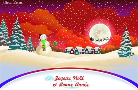 Cartes virtuelles joyeux noel et bonne annee - Joliecarte