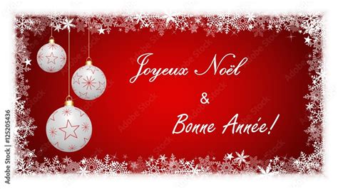 Carte de vœux. Joyeux Noël & Bonne Année ! (r) Stock Illustration | Adobe Stock