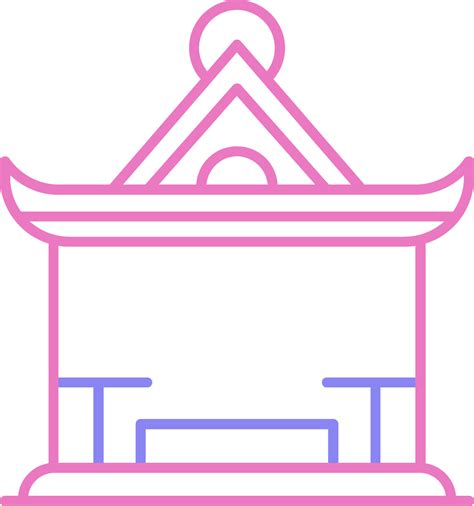 Pavilion Linear Two Colour Icon 37725825 Vector Art at Vecteezy