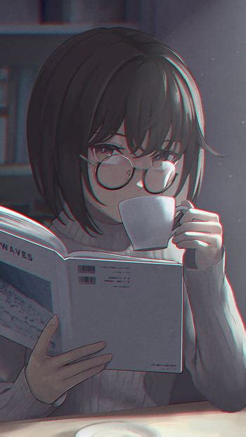 Anime Girl Reading A Book Wallpaper