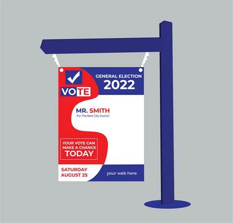 Political Yard Sign Template 16591445 Vector Art at Vecteezy