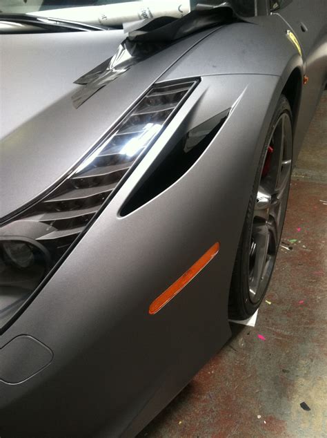 Ferrari Matte Grey Wrap-16 – Custom Vehicle Wraps