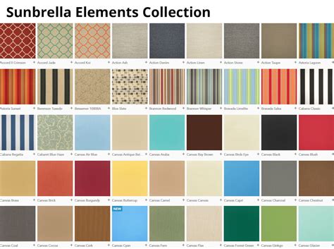 Sunbrella Fabric Samples Sunbrella Elements / Makers - Etsy