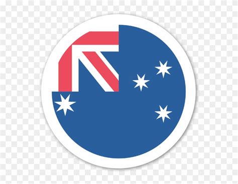 Australia Flag Sticker - Flag, HD Png Download - 600x600(#1916167) - PngFind