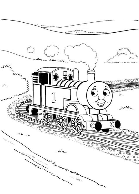 Free Train Coloring Pages