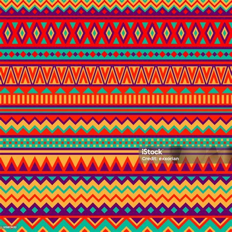 Mexican Folk Art Patterns Stock Illustration - Download Image Now - Pattern, Mexico, Mexican ...