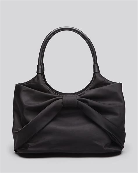 Kate Spade Shoulder Bag Seaside Nylon Sutton Bow in Black | Lyst