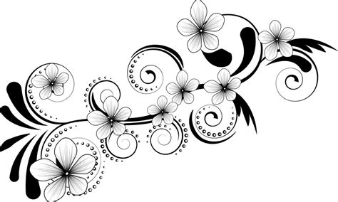 Seamless black and white fancy floral border 5424454 Vector Art at Vecteezy