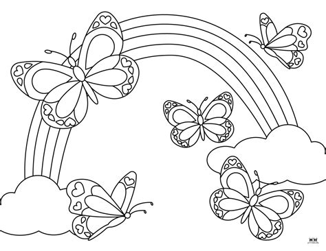 Butterfly Coloring Pages - 50 FREE Pages | Printabulls