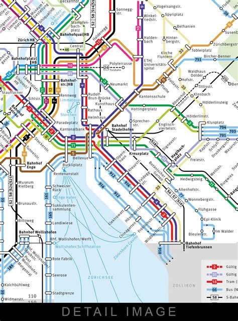 Zurich Tram Route Map