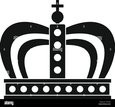 Monarchy crown icon. Simple illustration of monarchy crown vector icon for web Stock Vector ...