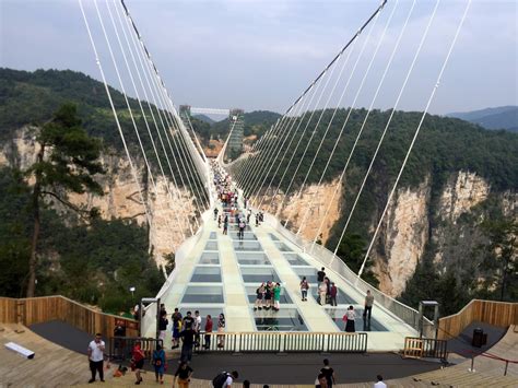 ZHANGJIAJIE NATIONAL FOREST PARK, China: World Tallest and Longest Glass Bridge...