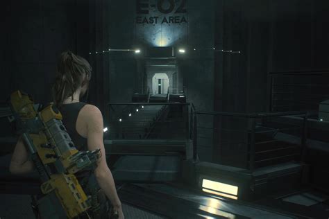 Resident Evil 2 Claire walkthrough: NEST — E-02 East Area - Polygon