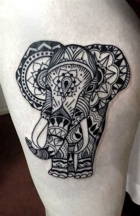 16 Beautiful Tribal Elephant Tattoo | Only Tribal