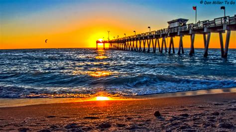 Photo of the Day – Sunset from Sharky’s on the Pier, Venice, Florida | Beach Bar Bums