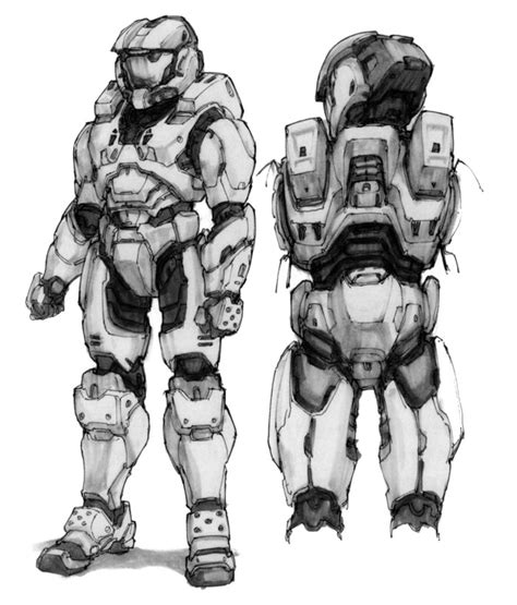 Master Chief Concept Art - Halo 2 Art Gallery