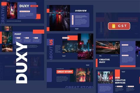 DUXY - Dark Mode Google Slides Template by inipagi on Envato Elements | Desain