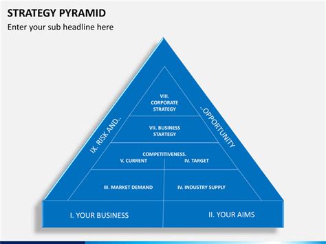 Strategy Pyramid PowerPoint Template | SketchBubble