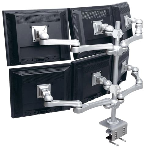 Desk Mount Easy Monitor Line Up 4 Quad Lcd Monitor Vesa Stand - Buy Quad Monitor Stand,4 Lcd ...