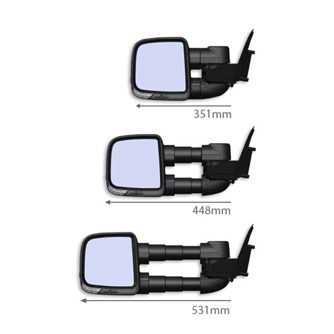 Clearview Compact Towing Mirrors - Mitsubishi Triton ML/MN 2006-2015