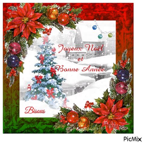 joyeux Noël et bonne année - Безплатен анимиран GIF - PicMix