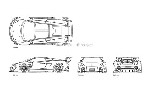 Lamborghini Gallardo - Free CAD Drawings