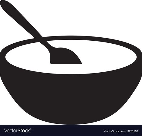 Soup bowl icon image Royalty Free Vector Image