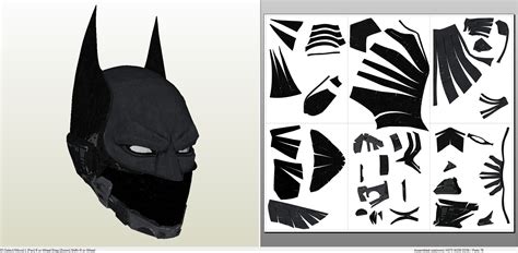 Cardboard Batman Mask Template