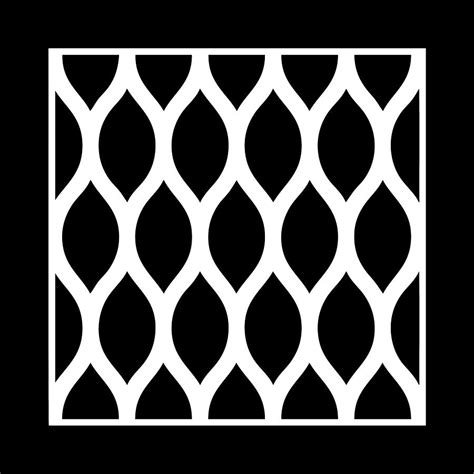 Simplified Latticework with Border in White Digital Art by Custom Home Fashions - Fine Art America