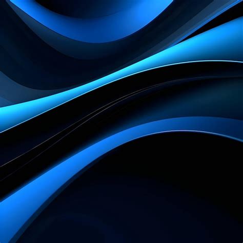 Premium Vector | Black and blue 3d waves lines as abstract background wallpaper