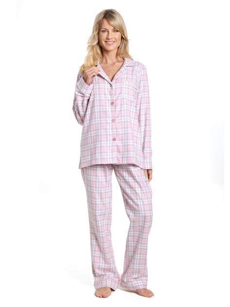 Twin Boat - Twin Boat Women's 100% Cotton Lightweight Flannel Pajama Set - Walmart.com - Walmart.com