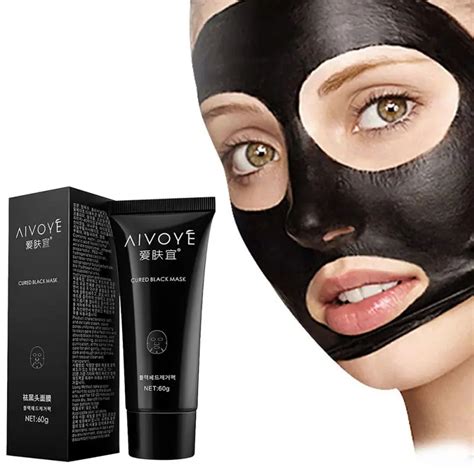 60ML Black Mask Good Blackhead Removal Mask Effective Full Face Blackhead Treatments Clear ...