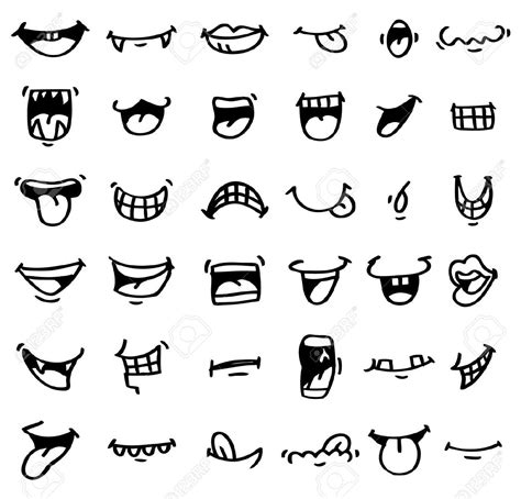 examples of easy to draw mouth - Google Search Cartoon Mouths, Drawing Cartoon Faces, Cartoon ...