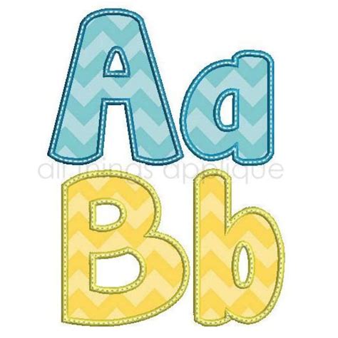 Happy Applique Alphabet 26 Letters Upper by allthingsapplique