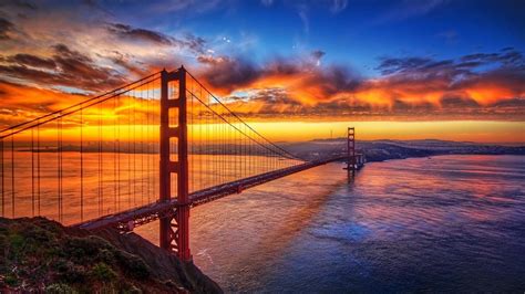 Golden Gate Bridge Sunset Wallpapers - Top Free Golden Gate Bridge Sunset Backgrounds ...