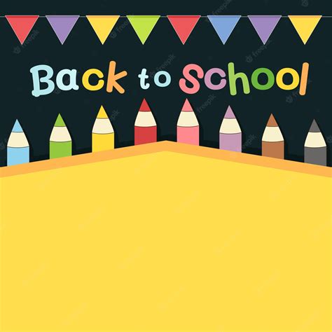 Premium Vector | Back to school ,school border