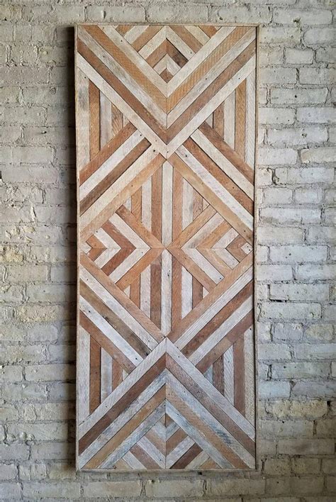 Wood Wall Art Diy, Reclaimed Wood Wall Art, Art Wall, Reclaimed Headboard, Recycled Wood ...