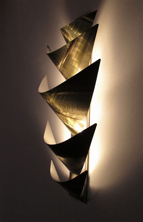 Green Metal Wall Sculpture Metal Wall Art Accent Lamp Sconce - Etsy