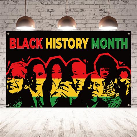 Buy Black History Month Backdrop Black History Month Banner Black History Month Black History ...