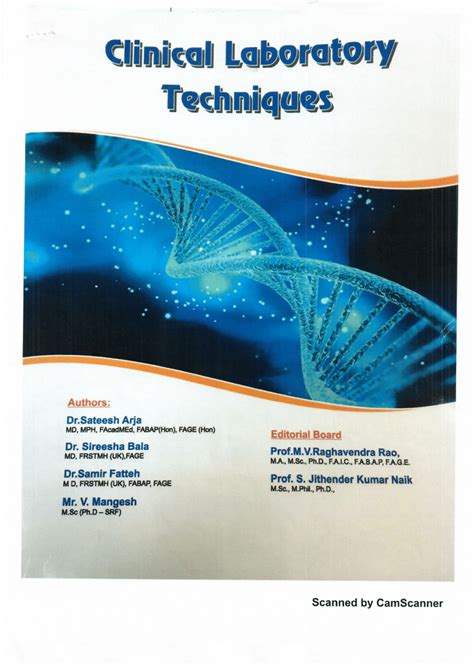 (PDF) Clinical Laboratory techniques