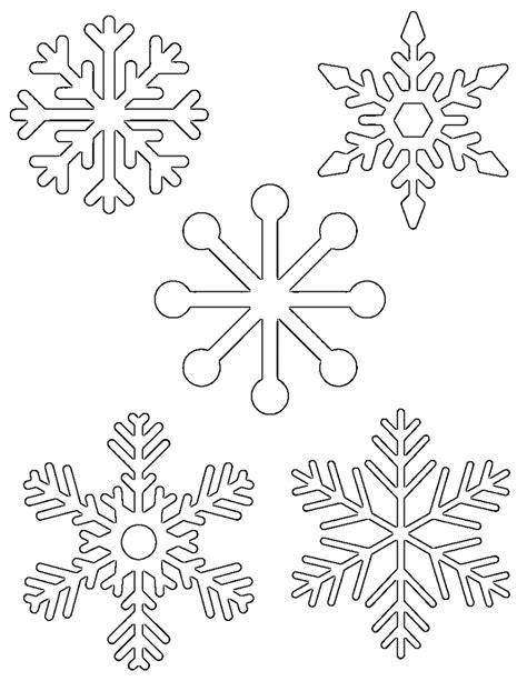 Free Printable Snowflake Templates – Large & Small Stencil Patterns - What Mommy Does